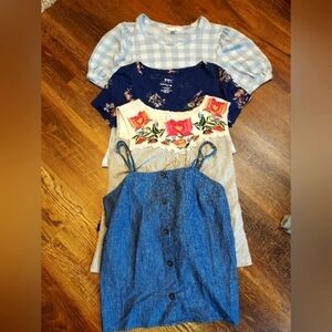 Bundle of four tops XS